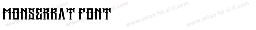 Monserrat font字体转换